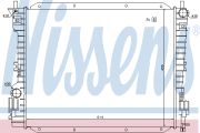 Nissens NIS69222 Радиатор FD MUSTANG(04-)4.0 i V6(+)[OE 4R3Z 8005 CA]