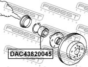 FEBEST FEDAC43820045 Подшипник ступицы колеса передний (43x82x45) (TOYOTA CAMRY ACV3#/MCV3# 2001-2006) FEBEST на автомобиль LEXUS RX