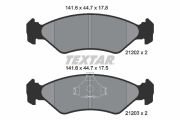 TEXTAR T2120203 Тормозные колодки дисковые