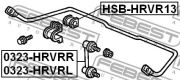 FEBEST FE HSB-HRVR13 ВТУЛКА ЗАДНЕГО СТАБИЛИЗАТОРА D13 HONDA HR-V GH1/GH2/GH3/GH4 1998-2005