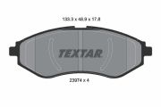 TEXTAR T2397401 Тормозные колодки дисковые