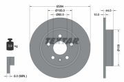 TEXTAR T92275303 Тормозной диск на автомобиль CHEVROLET BOLT
