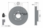 TEXTAR T92091500 Тормозной диск на автомобиль OPEL SINTRA