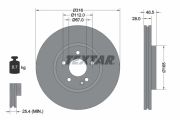 TEXTAR T92073100 Тормозной диск