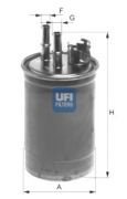 UFI 2440900 Топливный фильтр на автомобиль FORD FIESTA