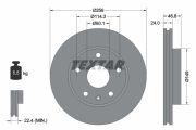 TEXTAR T92155600 Тормозной диск на автомобиль DAEWOO LEGANZA