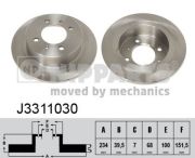Nipparts J3311030 Гальмівний диск