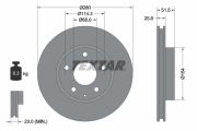 TEXTAR T92267503 Тормозной диск