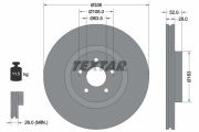 TEXTAR T92282305 Тормозной диск на автомобиль FORD FOCUS