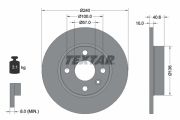 TEXTAR T92111003 Тормозной диск на автомобиль OPEL CORSA
