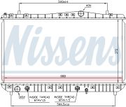 NISSENS NIS61665 Радиатор CT/GMC TACUMA(00-)1.6 i 16V(+)[OE P96271475] на автомобиль CHEVROLET REZZO