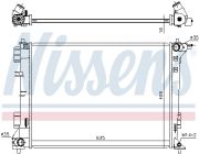 NISSENS NIS606603 Радиатор HYUNDAI TUCSON (TL) (15-) 1.6 GDI на автомобиль KIA SPORTAGE
