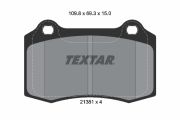 TEXTAR T2138102 Тормозные колодки дисковые на автомобиль CITROEN DS3