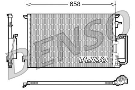 DEN DCN20032 DENSO Радіатор кондиціонера купить дешево