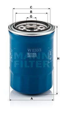 MFW8303 MANN Масляный фильтр для HYUNDAI HIGHWAY