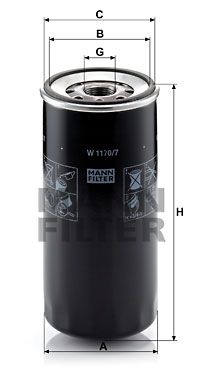 MFW11707 MANN Масляный фильтр для IVECO TRAKKER
