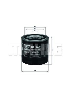 OC269 KNECHT Масляный фильтр для ROVER 600