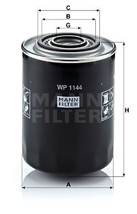 MFWP1144 MANN Масляный фильтр для IVECO EUROFIRE