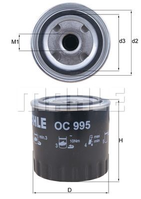 OC995 KNECHT Масляный фильтр для INFINITI QX