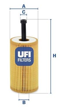 2503200 UFI Масляный фильтр для CITROEN C3