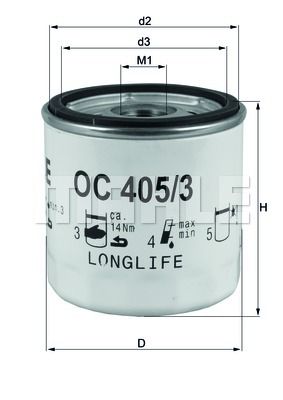 OC4053 KNECHT Масляный фильтр для DAEWOO LEGANZA