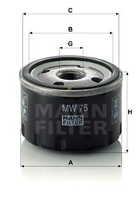 MFMW75 MANN Масляный фильтр для BMW I3