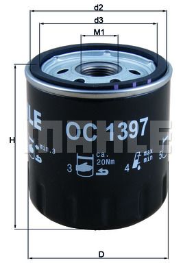 OC1397 KNECHT Масляный фильтр для PEUGEOT TRAVELLER