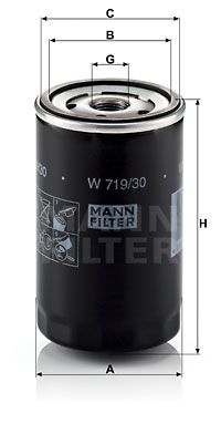MFW71930 MANN Масляный фильтр для VW CORRADO