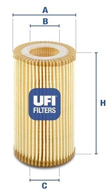 2515900 UFI Масляный фильтр для MERCEDES BENZ GLA-CLASS