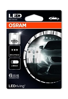 OSR 2850CW-02B OSRAM Автомобильная лампа светодиодная Osram LED cool white 6000K 2шт (1W 12V W2,1X9,5D) купити дешево