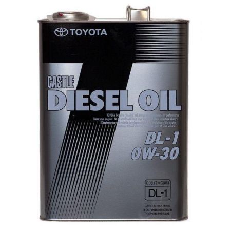 TOY 08883-02905 TOYOTA Моторное масло Toyota Castle Diesel Oil DL-1 / 0W30 / 4л. / 08883-02905 купить дешево
