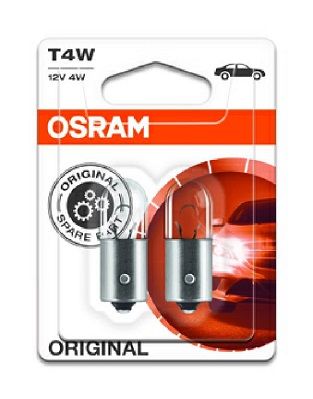 OSR 3893-02B OSRAM Автомобильная лампа:  Т4W 12V 4W ВА9s (к-кт 2 шт) blister                              купити дешево