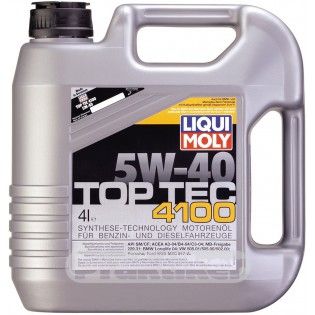 LIM7547 LIQUI MOLY Моторное масло SAE 5W-40 TOP TEC 4100 (API SM/CF, MB 229.31, ACEA A3-04/B4-04/C3-04 ) 4л купити дешево