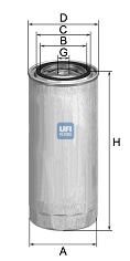 2431400 UFI Топливный фильтр для IVECO P/PA