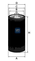 2314401 UFI Масляный фильтр для IVECO MK