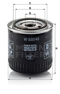 MFW92045 MANN Масляный фильтр для FORD TAUNUS