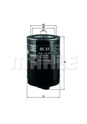 OC51 KNECHT Масляный фильтр для AUDI 90
