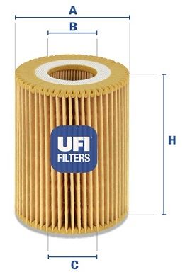 2508500 UFI Масляный фильтр для OPEL ZAFIRA