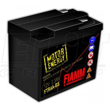 FTR4A-BS FIAMM 12V 2,3Ah,д. 113, ш. 48, в. 86, электролит в к-те, вес 1 кг,CCA(-18C):30 купить дешево