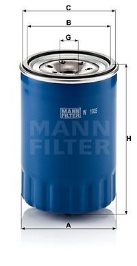 MFW1035 MANN Масляный фильтр для KIA PREGIO