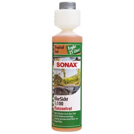 SNX 387141 SONAX Летний стеклоомыватель SONAX (концентрат - 1:100 ) / Tropical Sun / 250 мл. / купить дешево