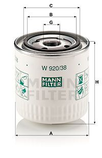 MFW92038 MANN Масляный фильтр для VOLVO 440