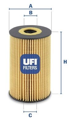 2510600 UFI Масляный фильтр для SKODA RAPID