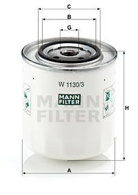 MFW11303 MANN Масляный фильтр для VOLVO S70