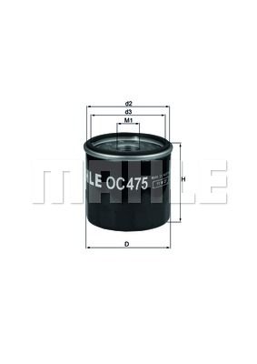 OC475 KNECHT Масляный фильтр для RENAULT SANDERO/STEPWAY