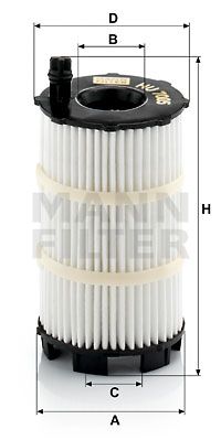 MFHU7005X MANN Масляный фильтр для AUDI R8