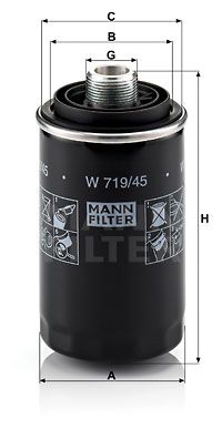 MFW71945 MANN Масляный фильтр для VW AMAROK