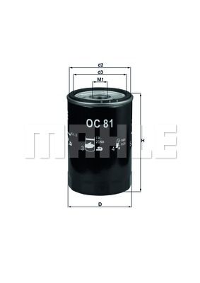 OC81 KNECHT Масляный фильтр на PONTIAC