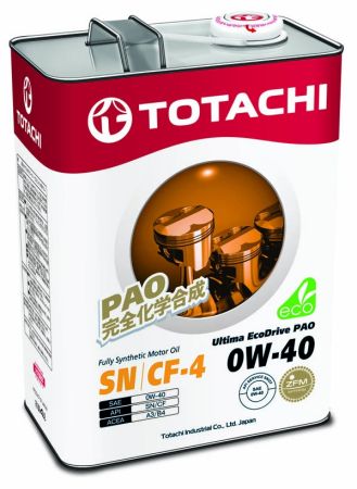 TTCH 0W40/4 TOTACHI Моторное масло Totachi Ultima Ecodrive 0W-40 (PAO) / 4л. / купить дешево