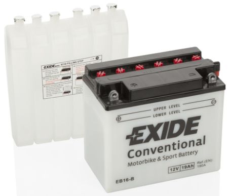 EXI EB16-B EXIDE Акумулятор EXIDE Стандарт [12B] 19 Ah/  175x101x155 (ДхШхВ) CCA 190 купить дешево
